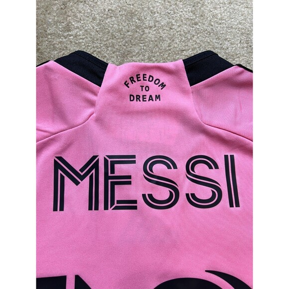 Adidas Inter Miami CF Lionel Messi Home Soccer Jersey Pink JE9741 Men's Size M - Picture 9 of 9